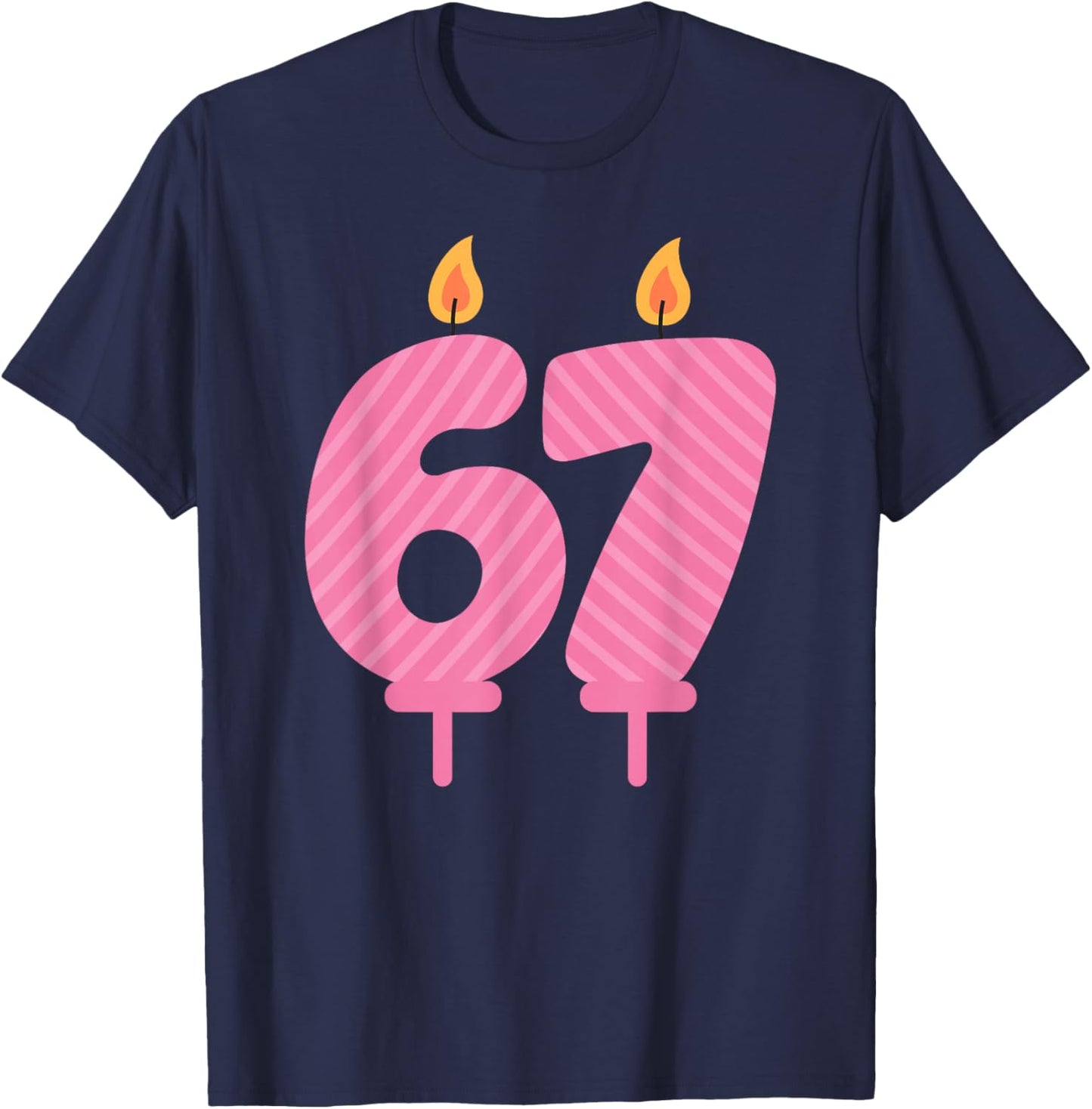 Funny Six Seven 6 7 Meme Birthday T-Shirt - T-Shirt | Navy