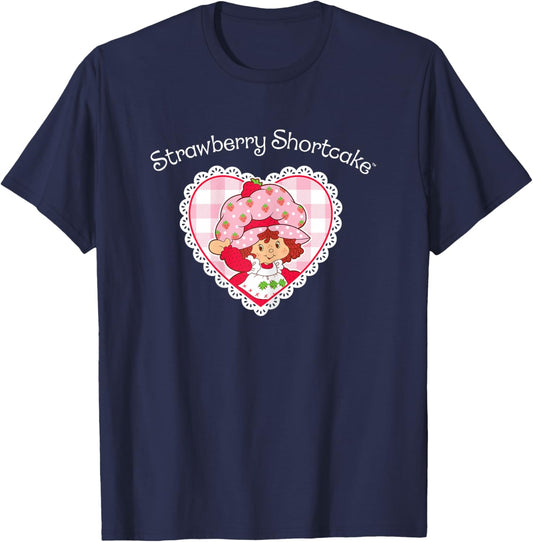 Strawberry Shortcake - Coquette Heart T-Shirt - T-Shirt | Navy