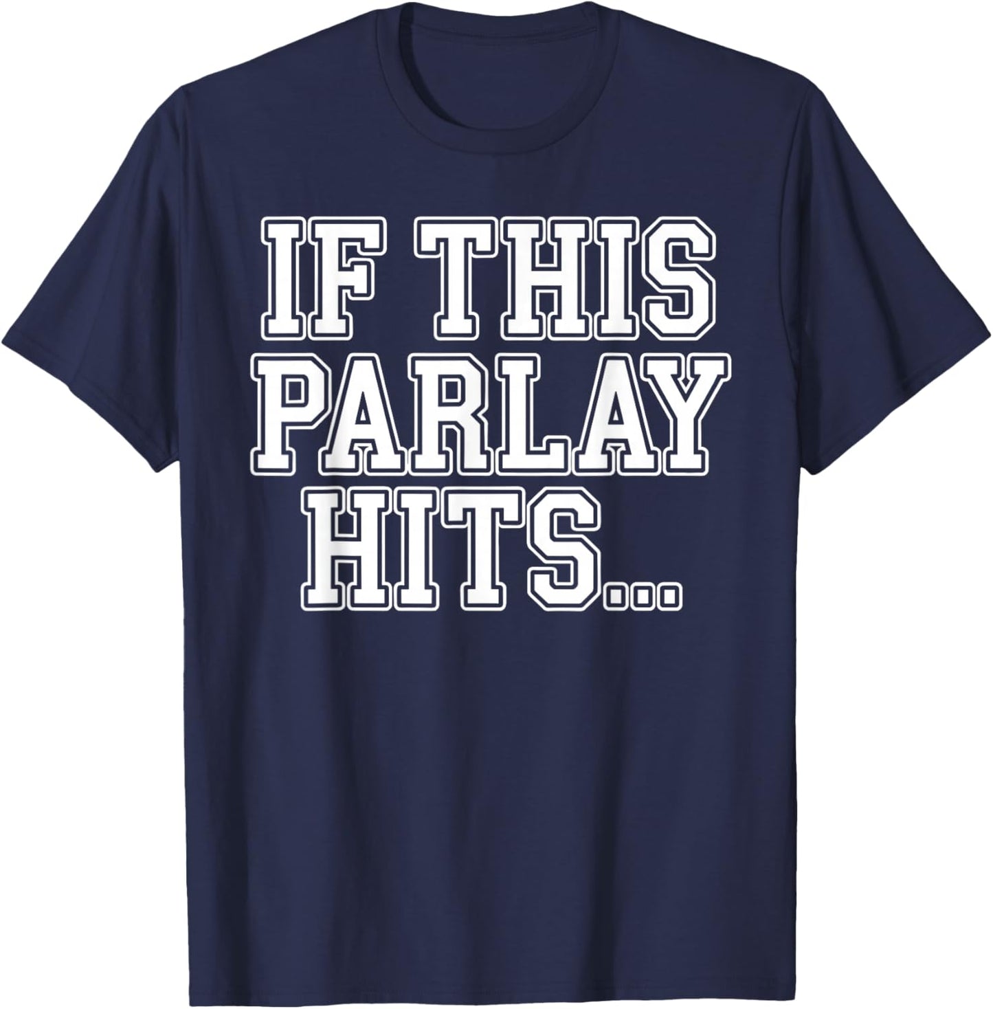 Best Parlay Art Women Sports Gambling Sports Betting T-Shirt - T-Shirt | Navy