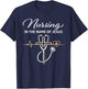 Nursing in The Name of Jesus Christian Nurse T-Shirt - T-Shirt | Navy