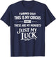 Family Chaos My Monkeys Work Mom Dad Parenting Humor T-Shirt - T-Shirt | Navy