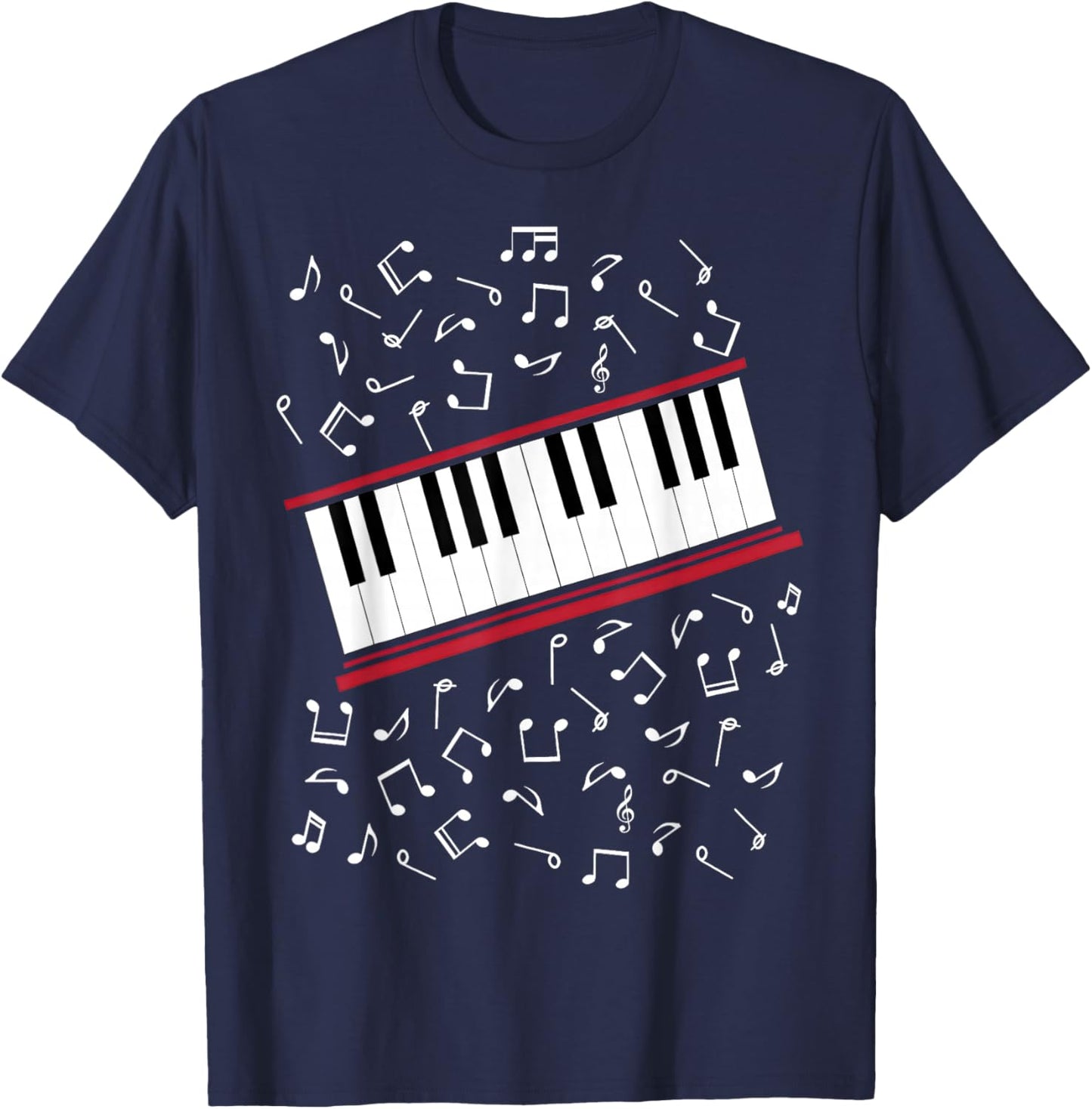 Piano Beat it Music Cosplay T-Shirt - T-Shirt | Navy