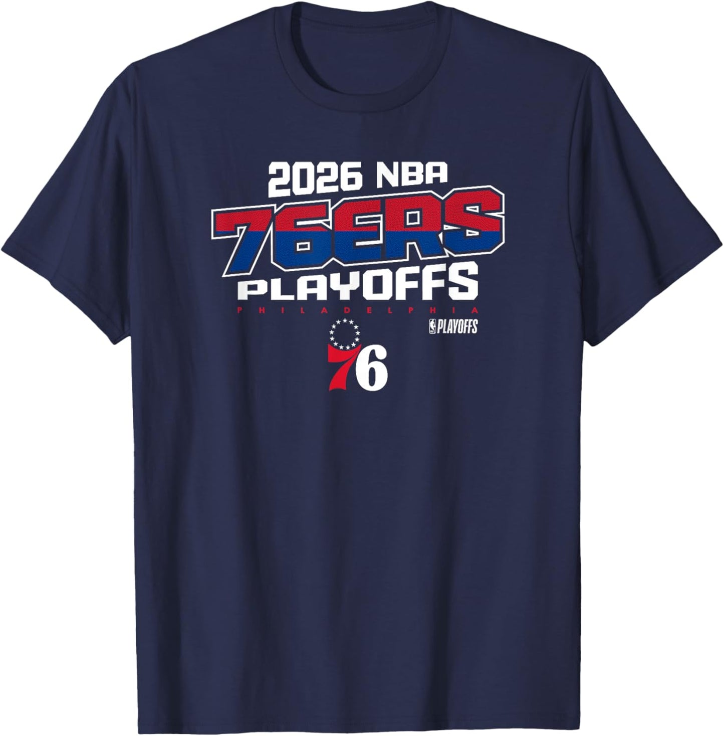 NBA Official 2026 Playoffs Philadelphia 76ers Next Level T-Shirt - T-Shirt | Navy