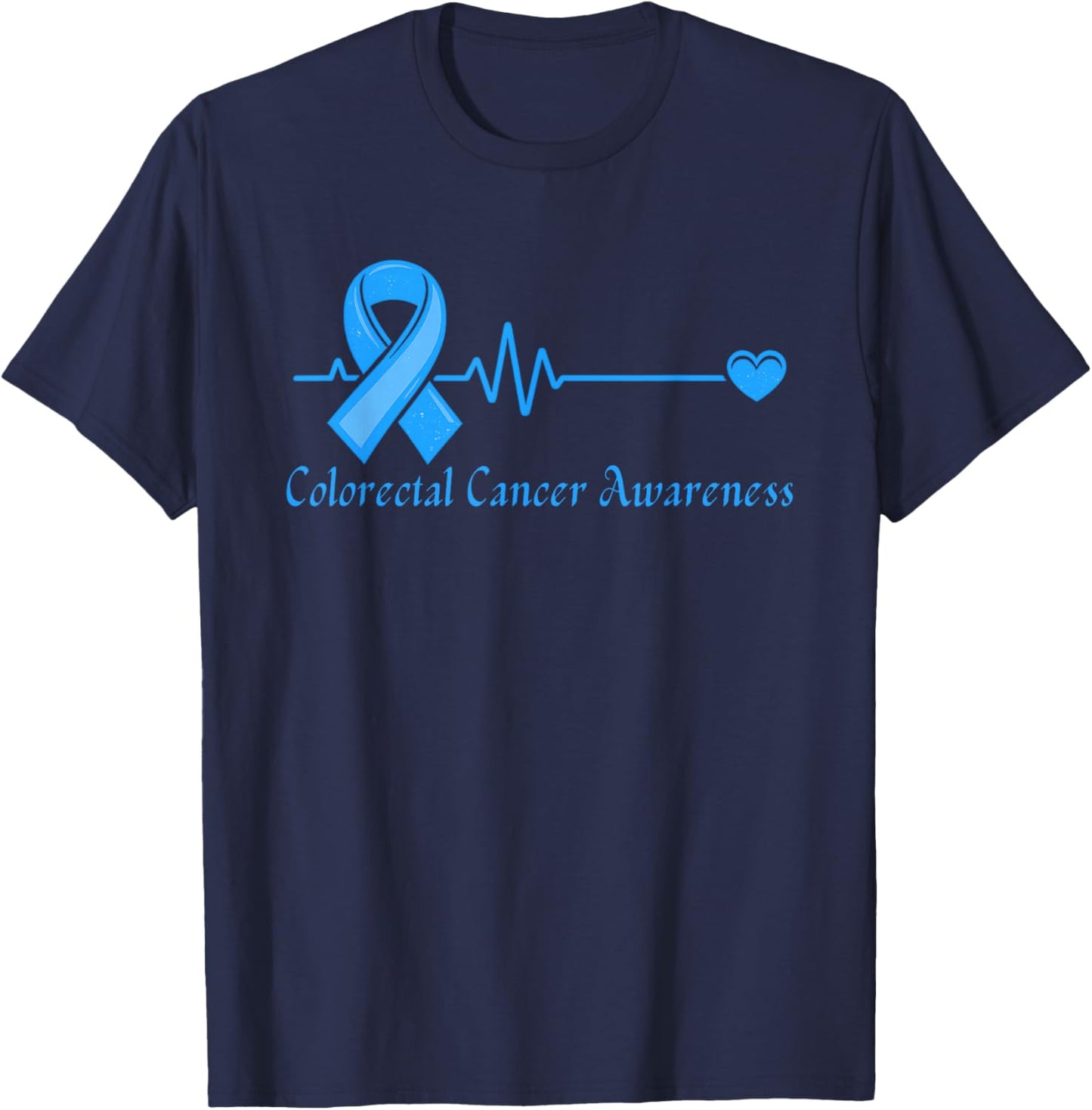 Heart Ribbon T-Shirt - T-Shirt | Navy