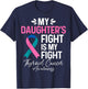 My Daughter’s Fight is My Fight Thyroid Cancer Awareness T-Shirt - T-Shirt | Navy
