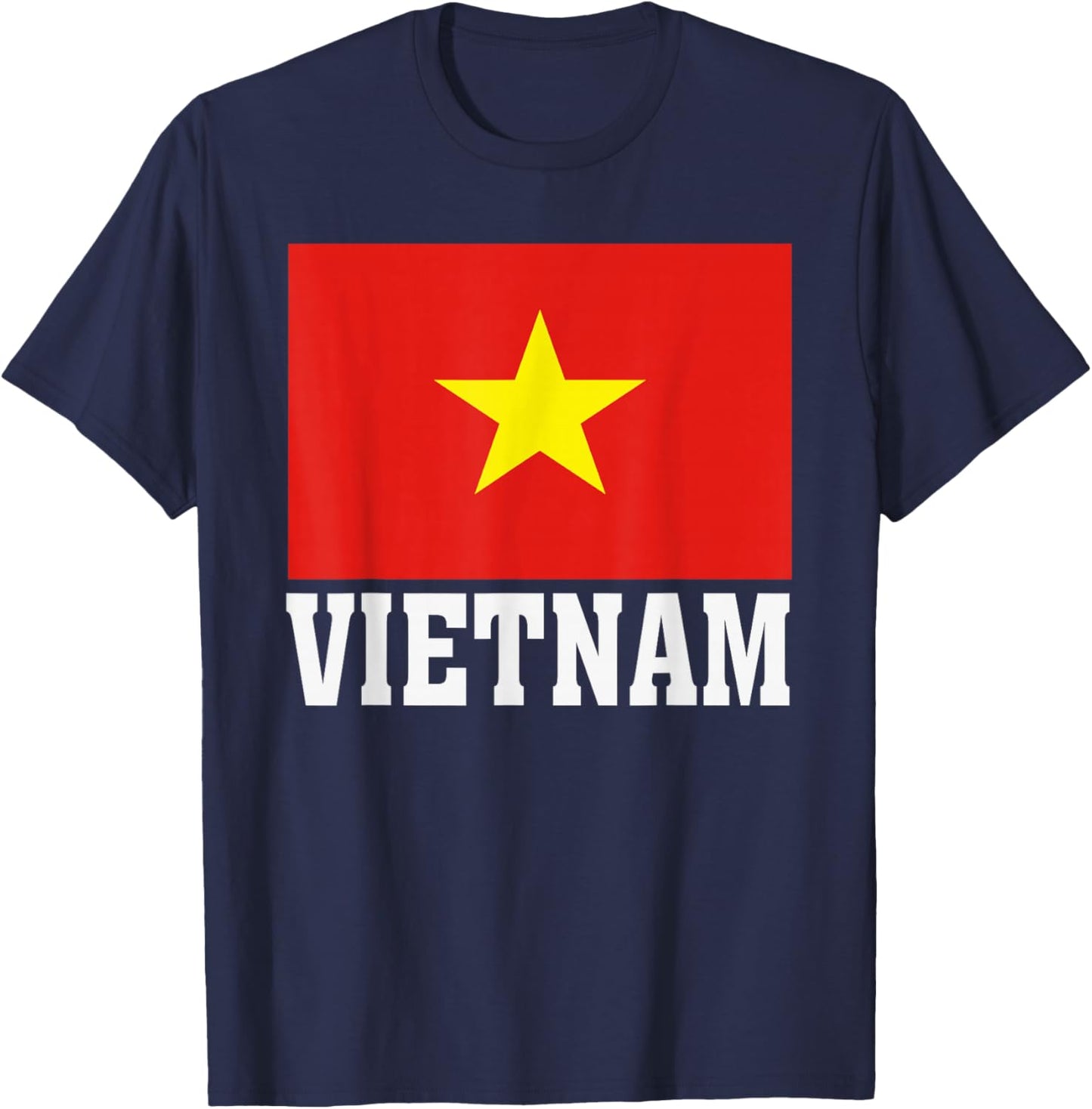 Vietnam Flag Patriotic National Roots Souvenir T-Shirt - T-Shirt | Navy