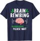 Brane Rewiring TBI Awareness Traumatic Brain Injury Warrior T-Shirt - T-Shirt | Navy