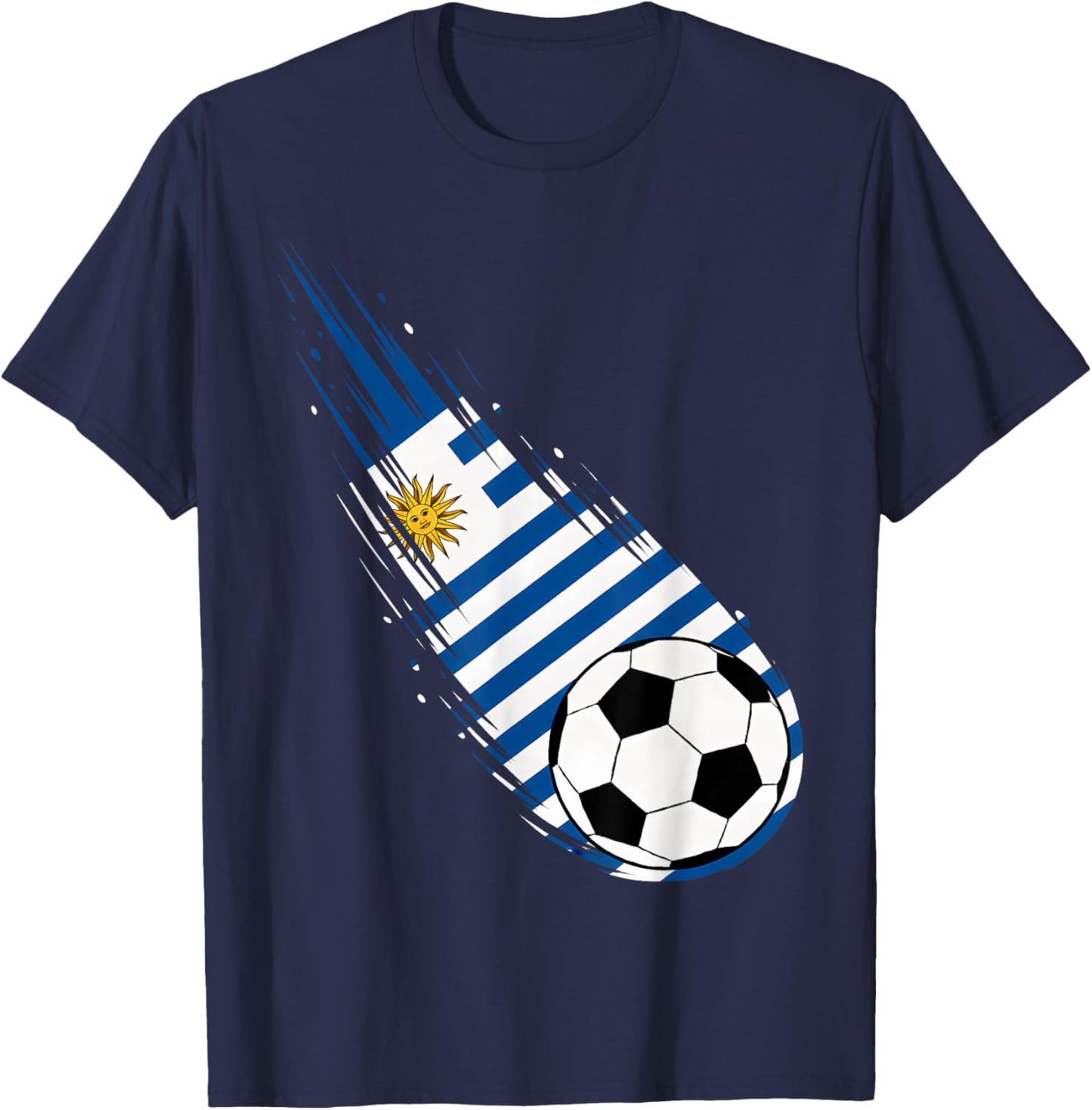 Uruguay Flag Graphic Uruguay Pride Heritage T-Shirt - T-Shirt | Navy