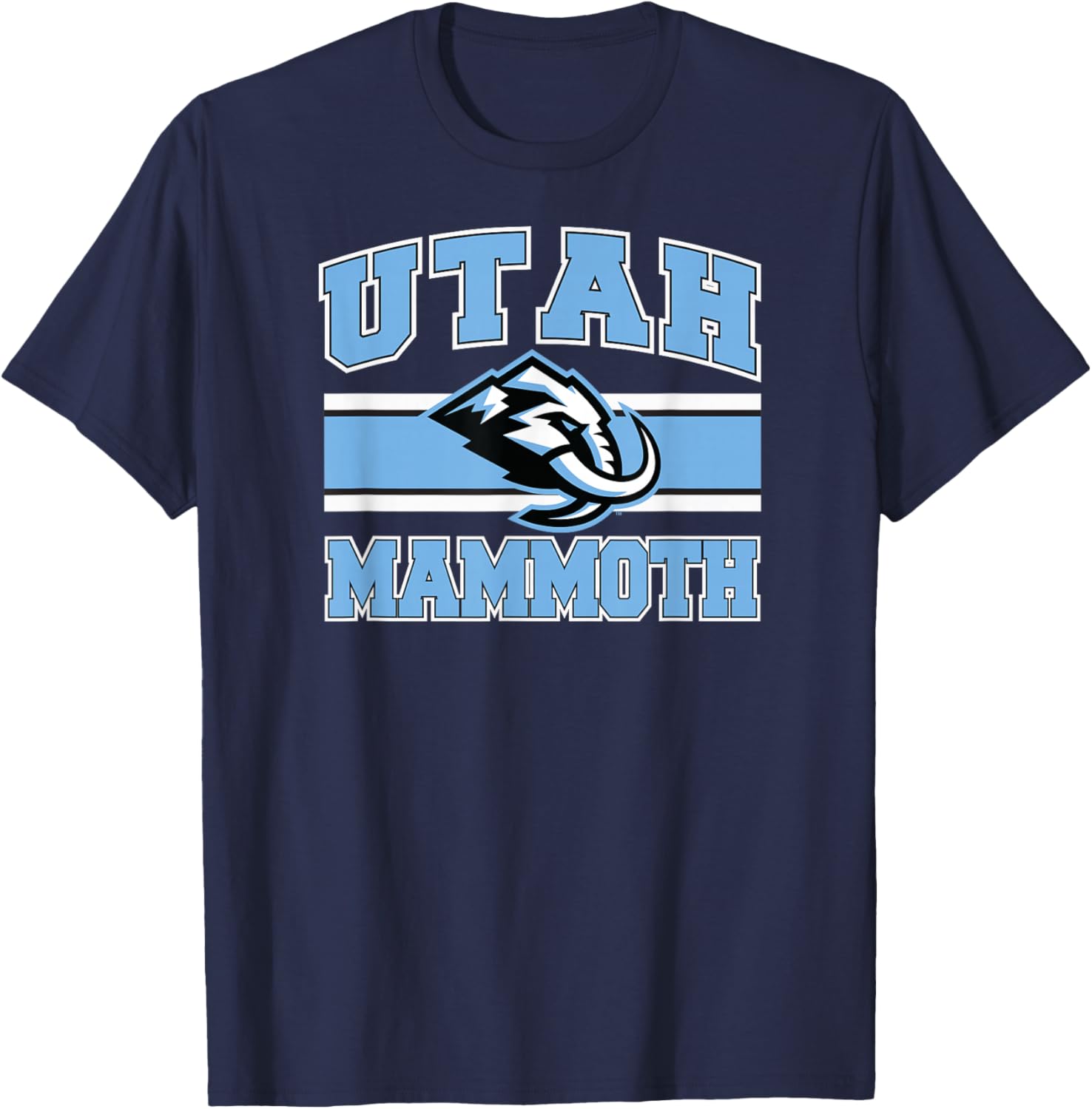 Stripe Dark Heather NHL Officially Licensed T-Shirt - T-Shirt | Navy