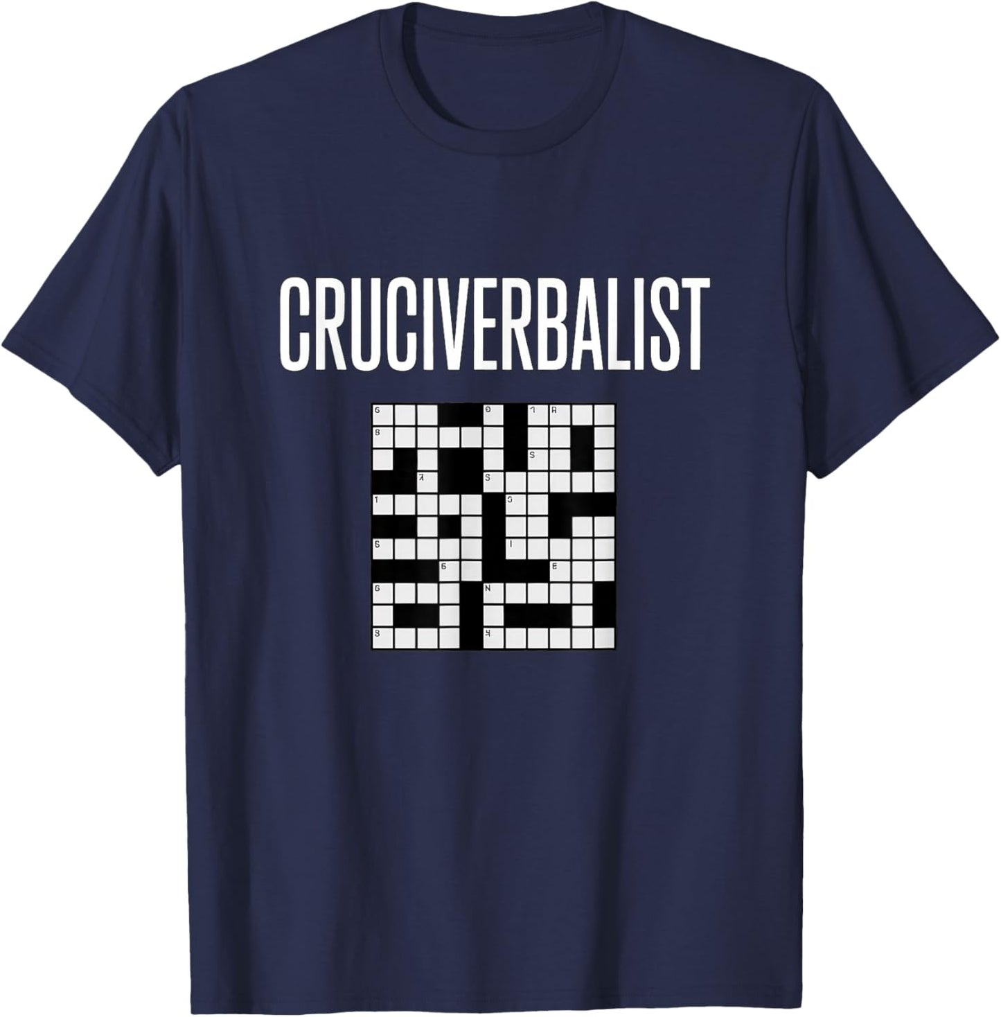 Cruciverbalist Crossword Puzzle Word Lover Humor T-Shirt - T-Shirt | Navy