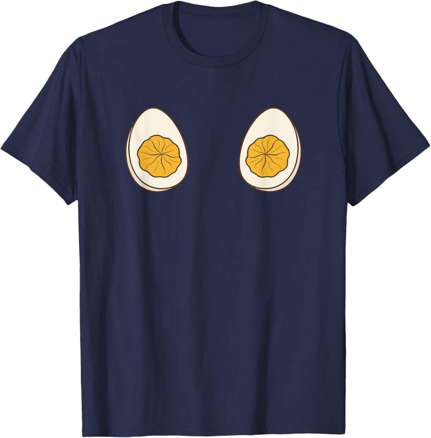 I'm Just Here for The Deviled Eggs Funny Couple T-Shirt - T-Shirt | Navy