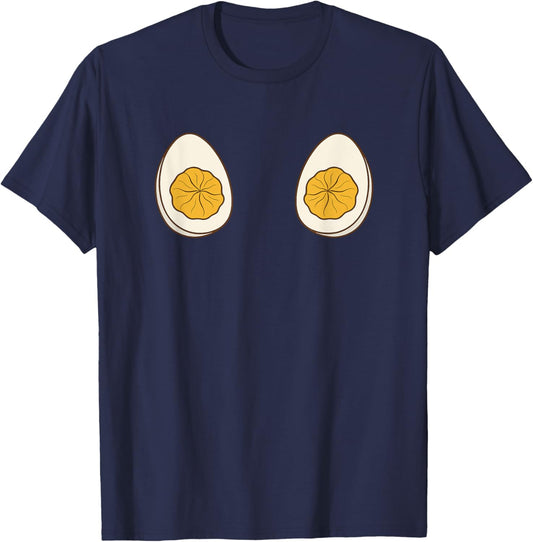 I'm Just Here for The Deviled Eggs Funny Couple T-Shirt - T-Shirt | Navy