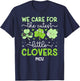 PICU Nurse St. Patrick's Day Pediatric ICU Nurse Shamrock T-Shirt - T-Shirt | Navy