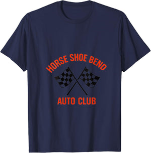 Women's Horse Shoe Bend Auto Club V-Neck T-Shirt - T-Shirt | Navy