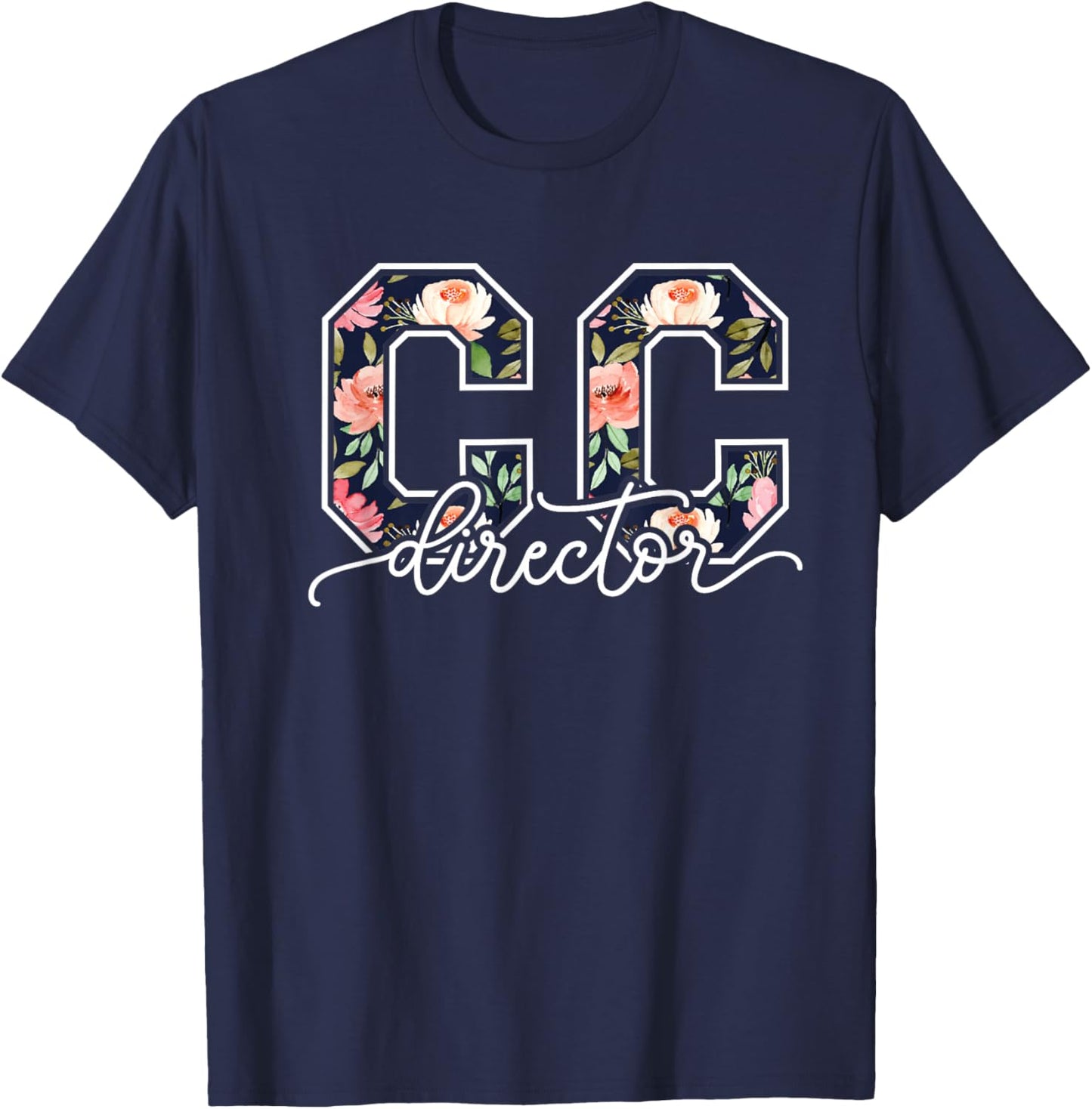Classical Conversations Floral Design for CC Director T-Shirt - T-Shirt | Navy