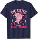 Big Sister of The Two-nado Tornado Theme 2nd Birthday Party T-Shirt - T-Shirt | Navy