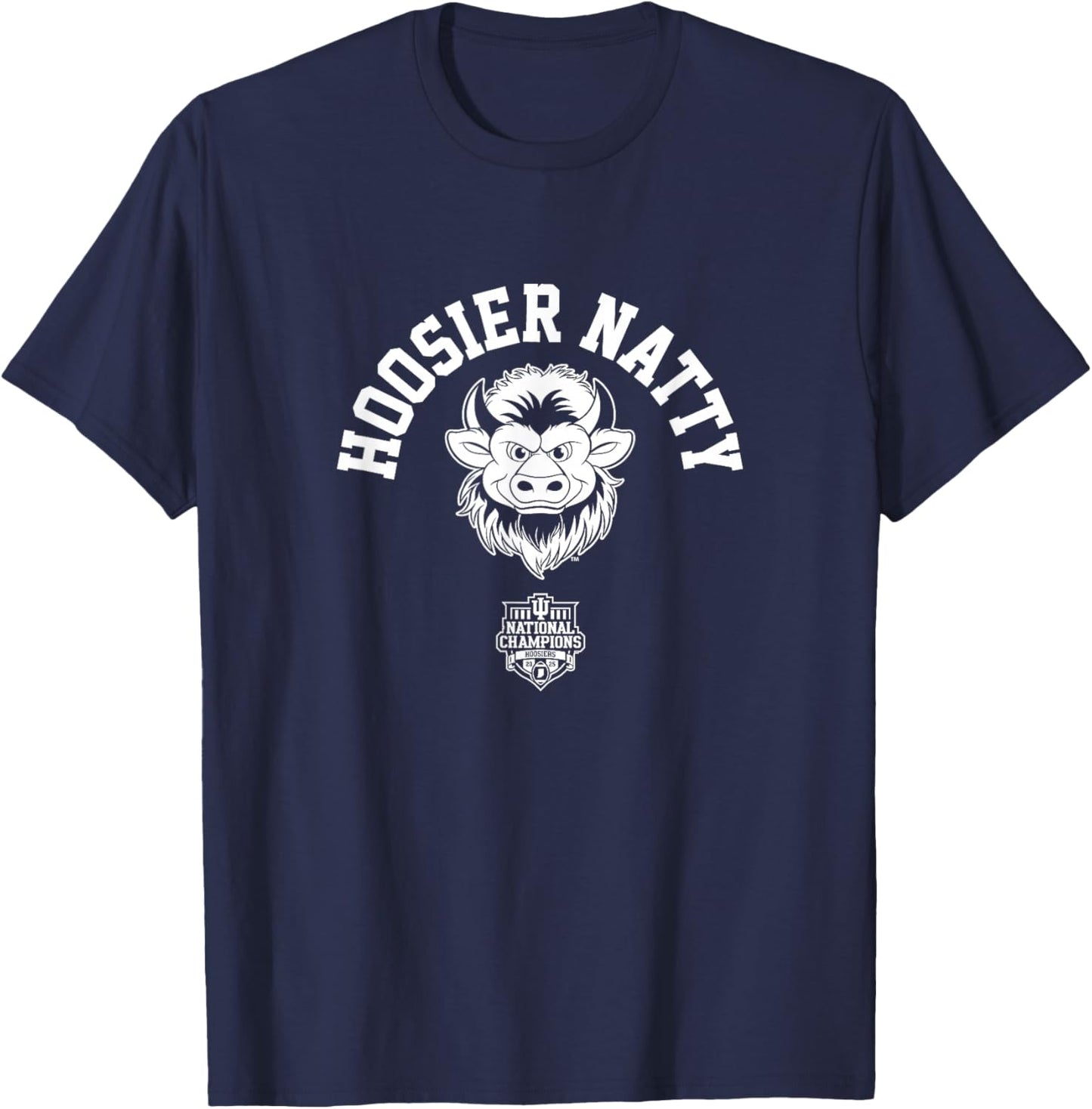 Indiana Football 2025 CFP National Champions Hoosier Natty T-Shirt - T-Shirt | Navy