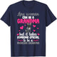 to Be A Frenchie Grandma of A French Bulldog Grandmother T-Shirt - T-Shirt | Navy
