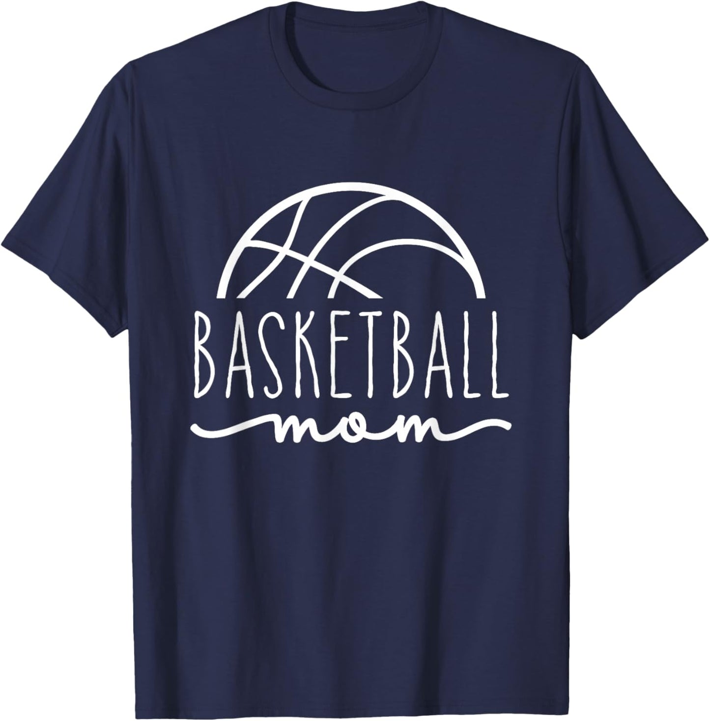 Basketball Mom Life Sports T-Shirt - T-Shirt | Navy