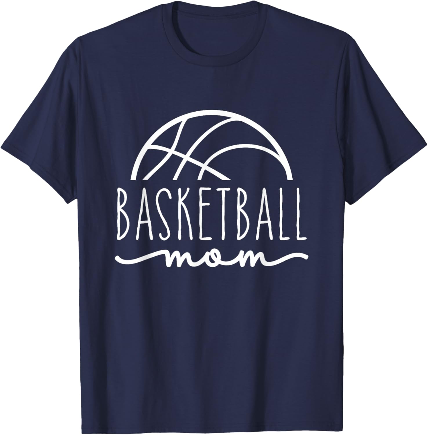 Basketball Mom Life Sports T-Shirt - T-Shirt | Navy