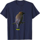 Cedar Waxwing : Bird Watchers T-Shirt - T-Shirt | Navy