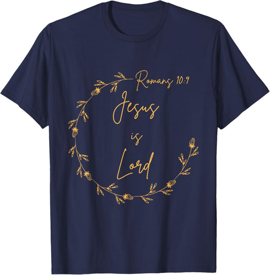 Jesus is Lord T-Shirt - T-Shirt | Navy