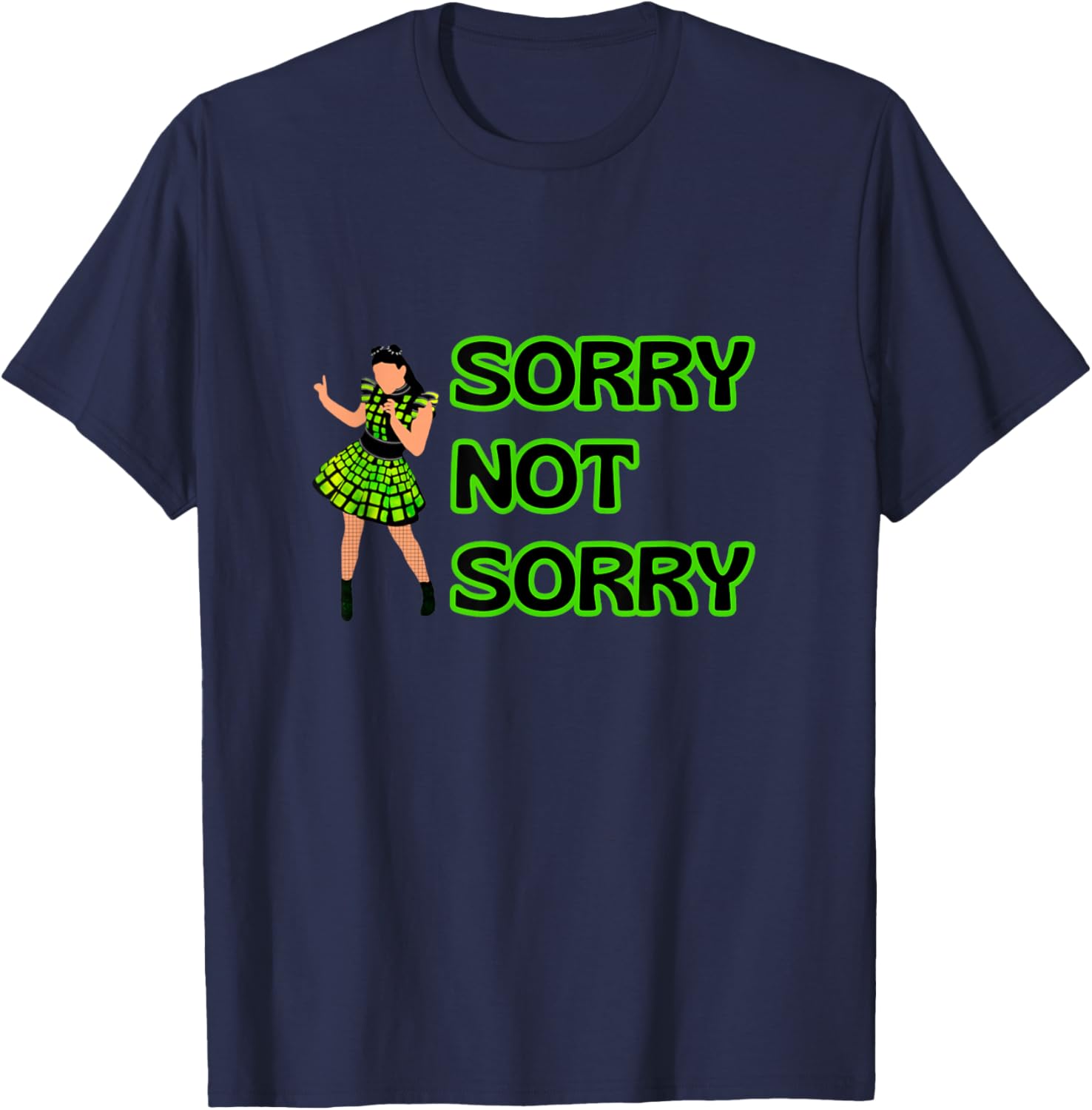 Six Sorry Not Anne Boleyn Queens Musical Theatre T-Shirt - T-Shirt | Navy