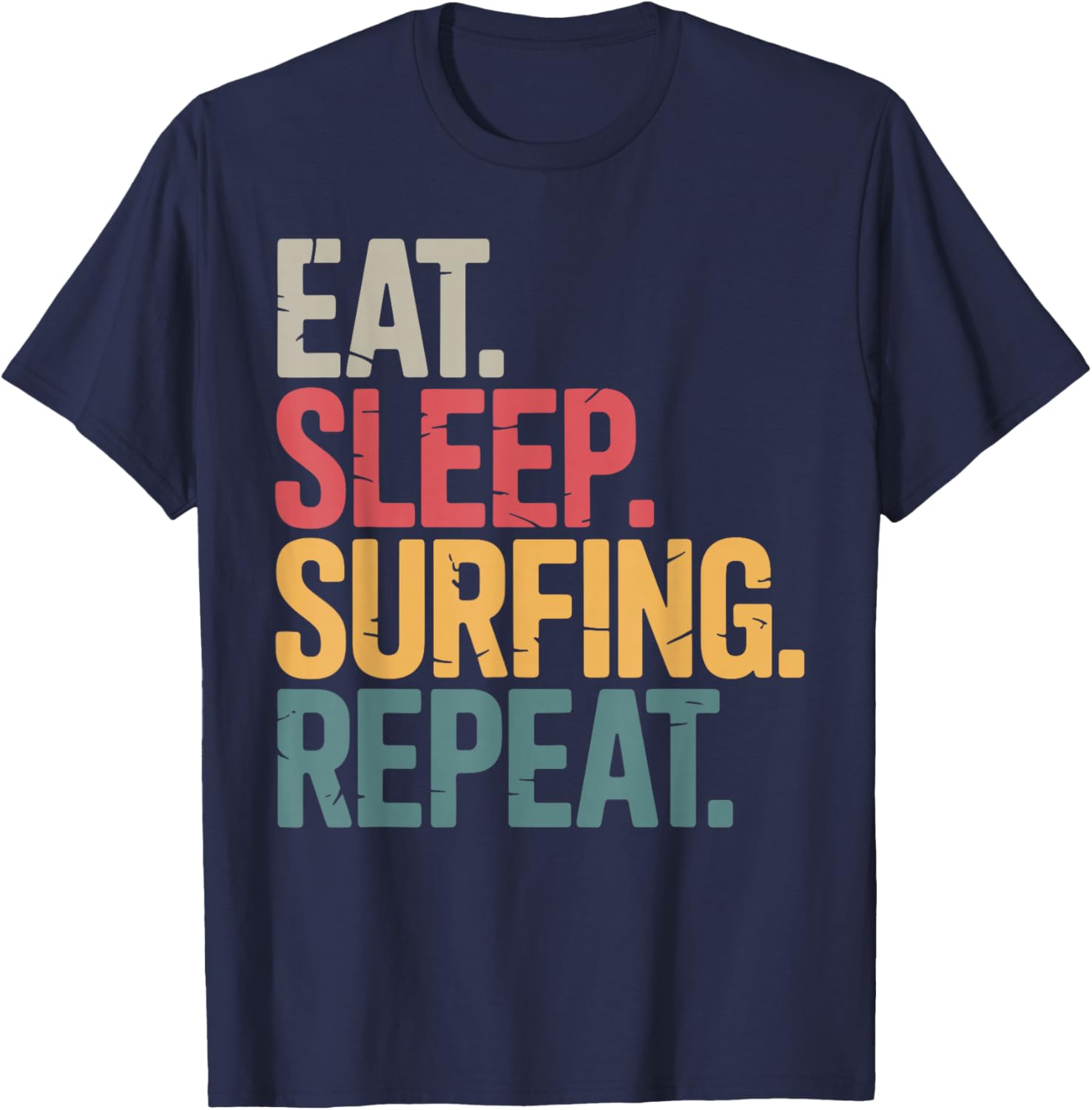 Surfing Art Women Surfer Surfboard Lover Surfing T-Shirt - T-Shirt | Navy