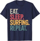 Surfing Art Women Surfer Surfboard Lover Surfing T-Shirt - T-Shirt | Navy
