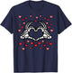Valentines Day Skeleton Hand Heart Funny Men Women Kids T-Shirt - T-Shirt | Navy