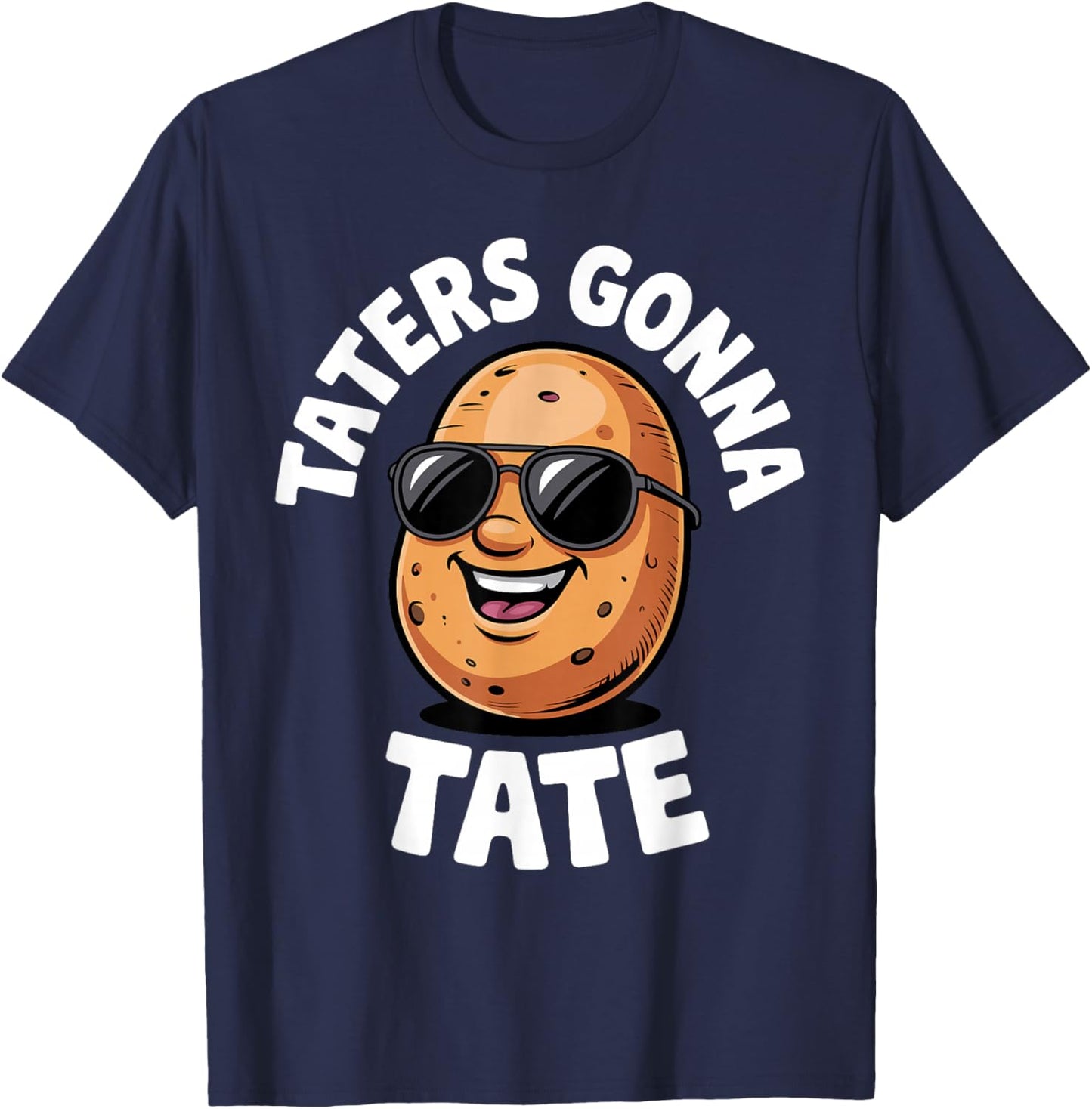 Cool Potato Novelty Women Potato Gag Potato Lover T-Shirt - T-Shirt | Navy