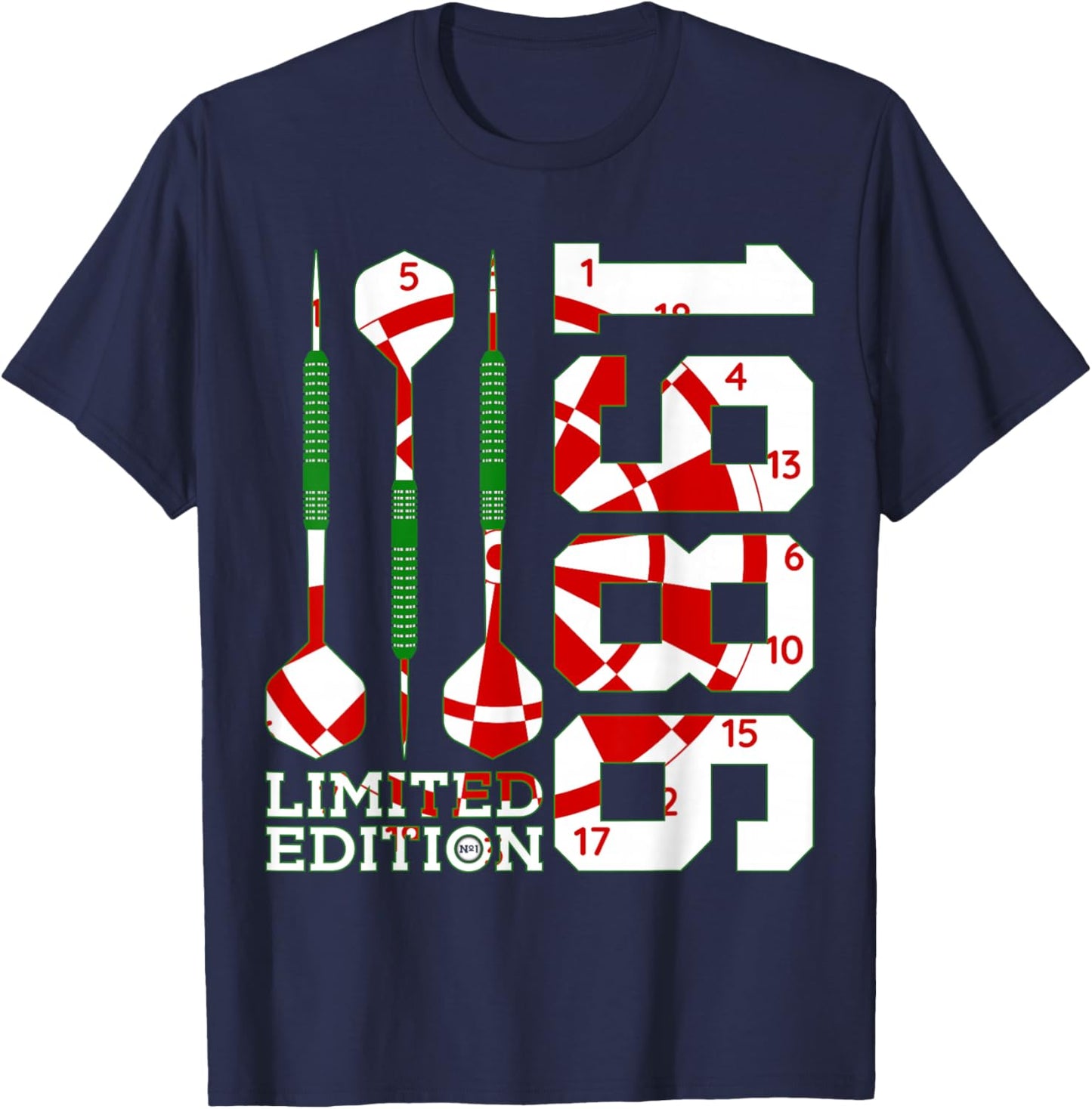 Limited Edition 1986 Darts 40TH Birthday T-Shirt - T-Shirt | Navy