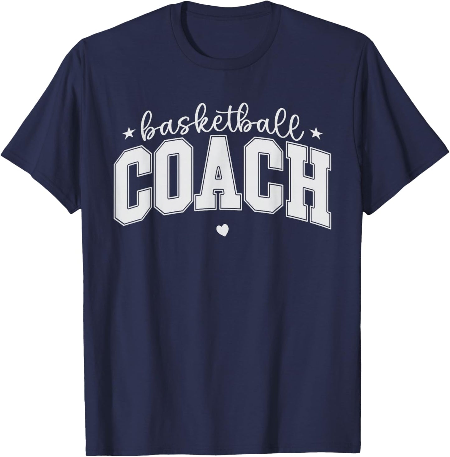 Basketball Coach Cute Bball Team Trainer Lady Coaching Women T-Shirt - T-Shirt | Navy