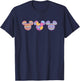 Mickey Mouse Easter Egg Pastel Pattern Trio T-Shirt - T-Shirt | Navy