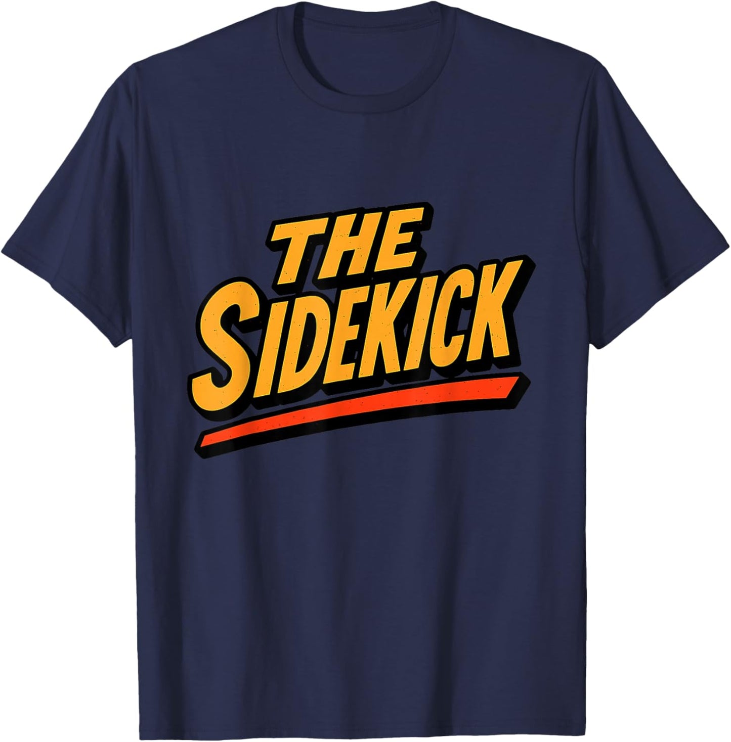 Sidekick Easy Halloween Matching Superhero Costume Dad Mom T-Shirt - T-Shirt | Navy