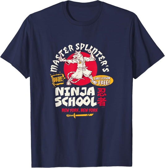 TMNT - Master Splinter's Ninja School T-Shirt - T-Shirt | Navy