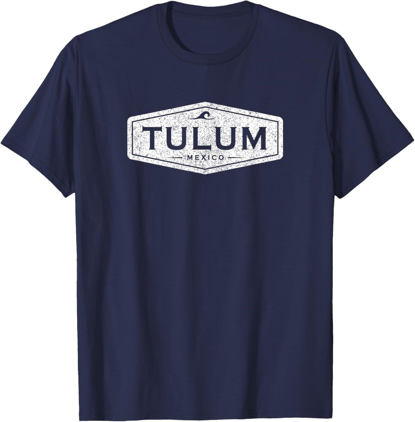Tulum Mexico Vintage Throwback Sun Retro Boys Souvenir T-Shirt - T-Shirt | Navy