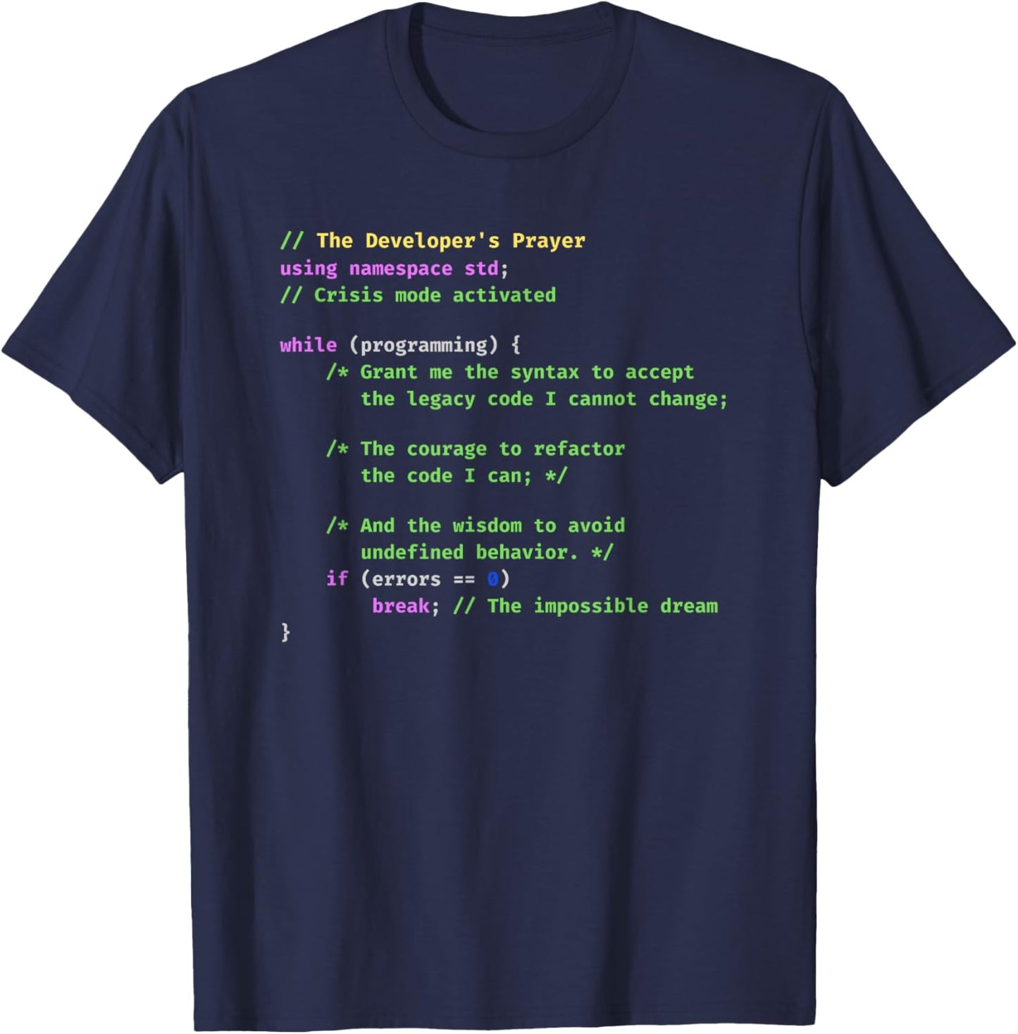 C++ Programmer Computer Science Coding Software Engineer T-Shirt - T-Shirt | Navy