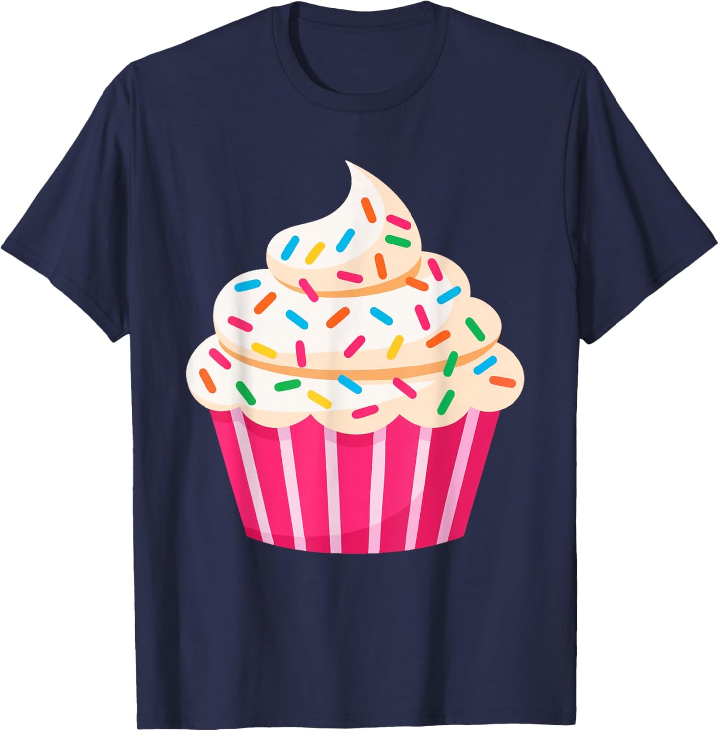 Cupcake Shirt Adult Men Women Kids Cupcake Costume T-Shirt - T-Shirt | Navy