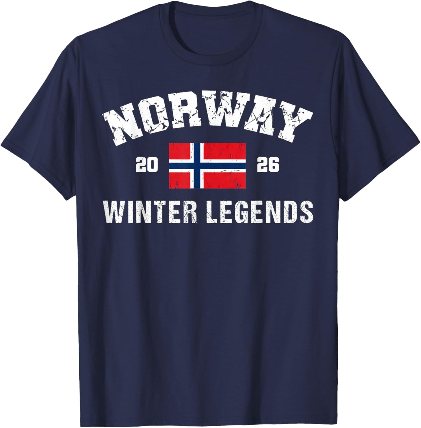 Norway Winter Legends 2026 Alpine T-Shirt - T-Shirt | Navy