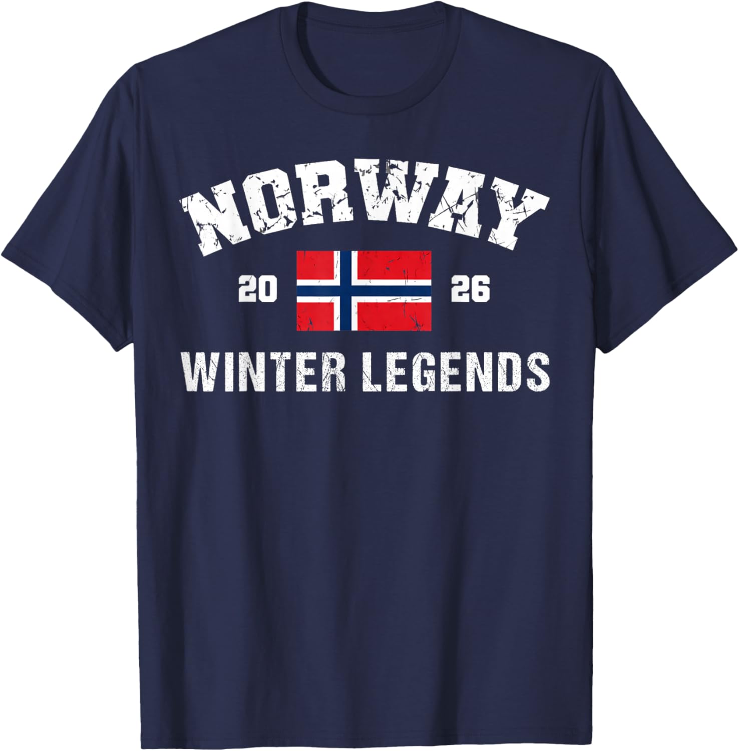 Norway Winter Legends 2026 Alpine T-Shirt - T-Shirt | Navy