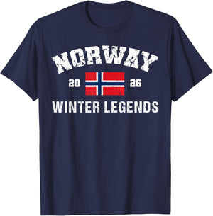 Norway Winter Legends 2026 Alpine T-Shirt - T-Shirt | Navy