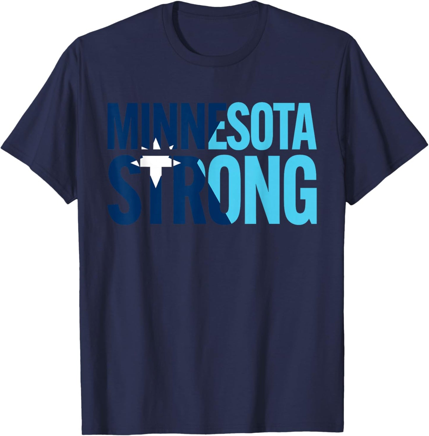 Minnesota Rebel New State Flag T-Shirt - T-Shirt | Navy