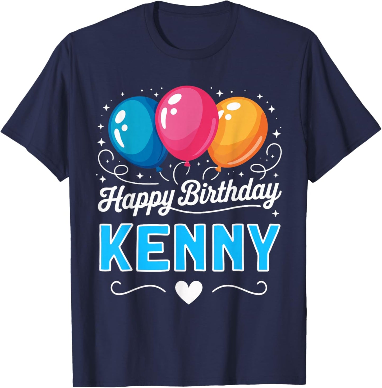 Happy Birthday Kenny T-Shirt - T-Shirt | Navy