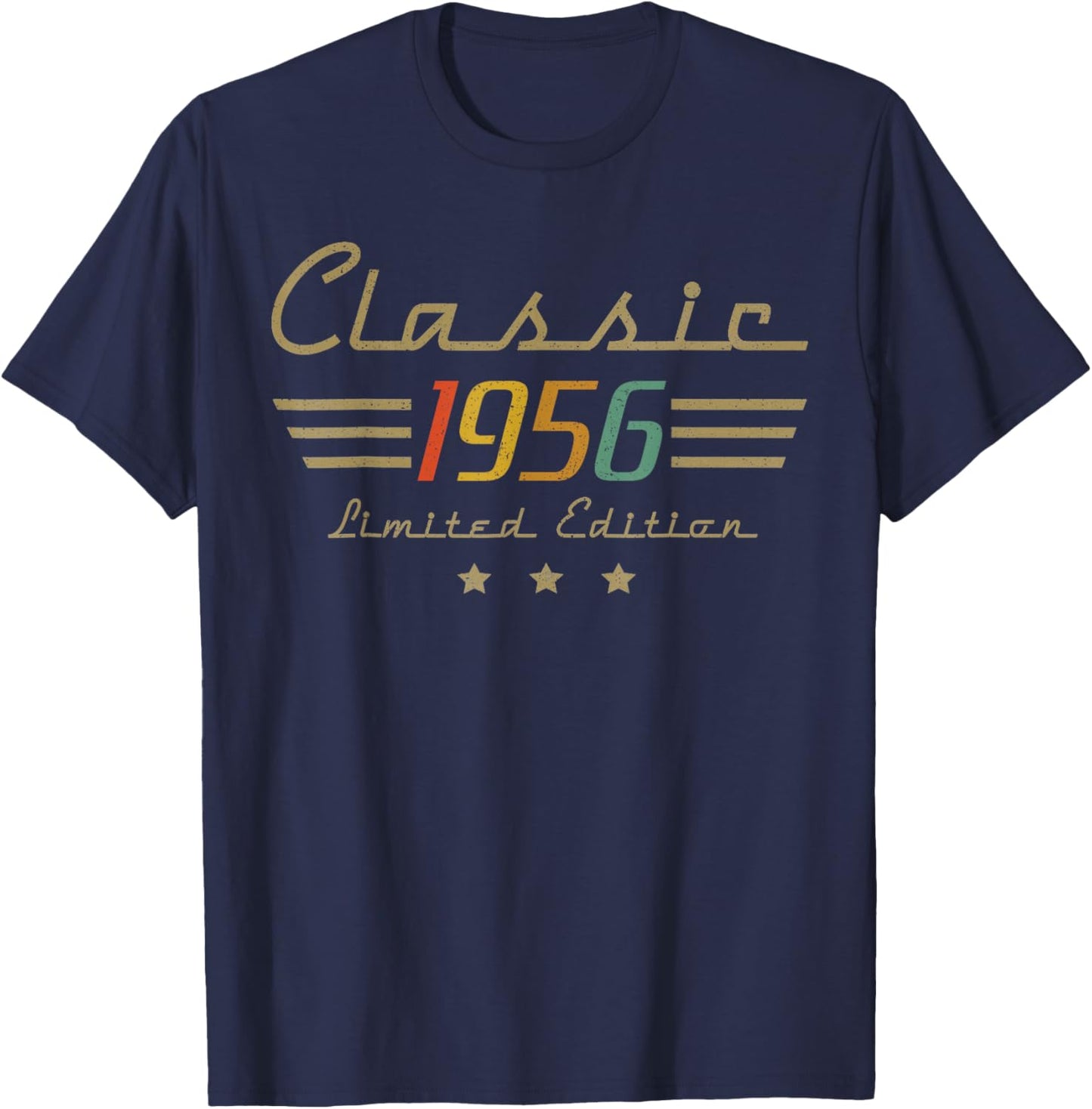 Vintage 1956 Classic Legend 70 Year Old 70th Birthday Dad T-Shirt - T-Shirt | Navy