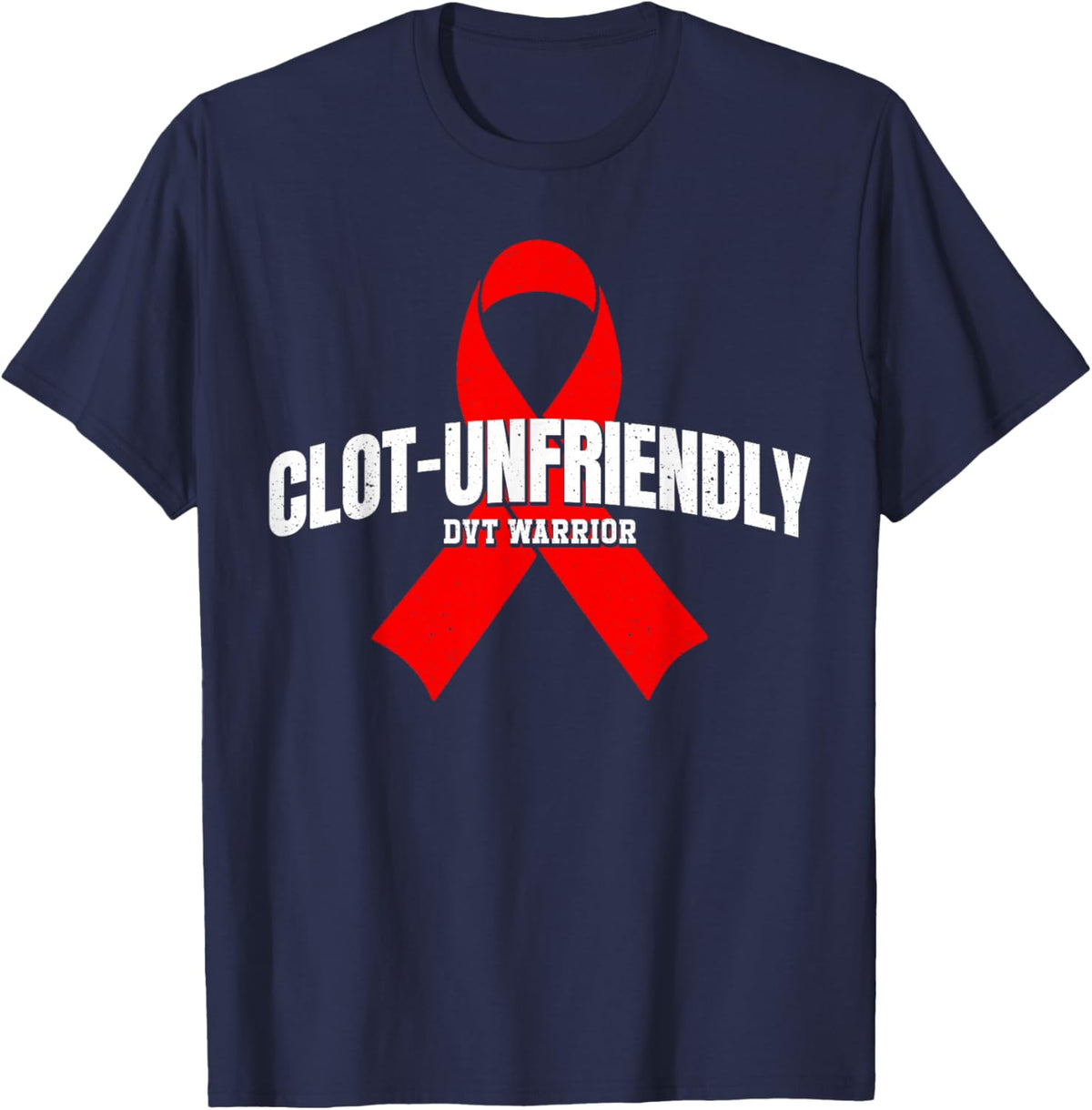 DVT Warrior Deep Vein Thrombosis T-Shirt - T-Shirt | Navy
