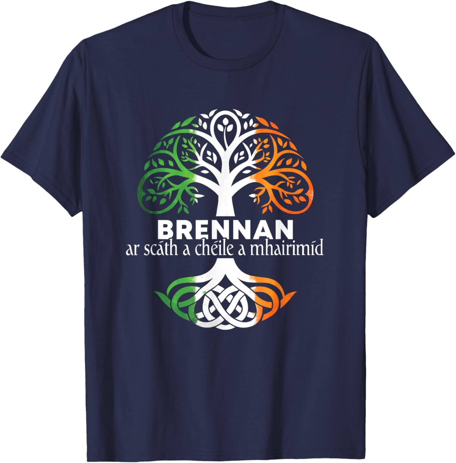 Brennan Irish Family Name Celtic Irish Roots T-Shirt - T-Shirt | Navy