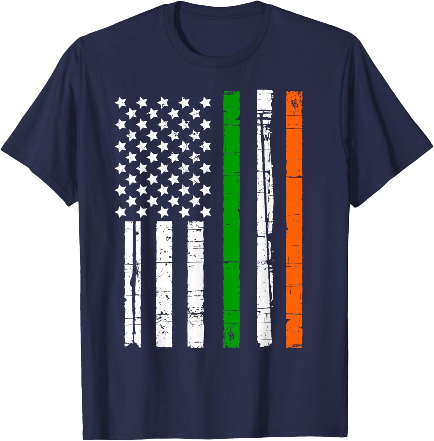 Irish American Flag T-Shirt - T-Shirt | Navy