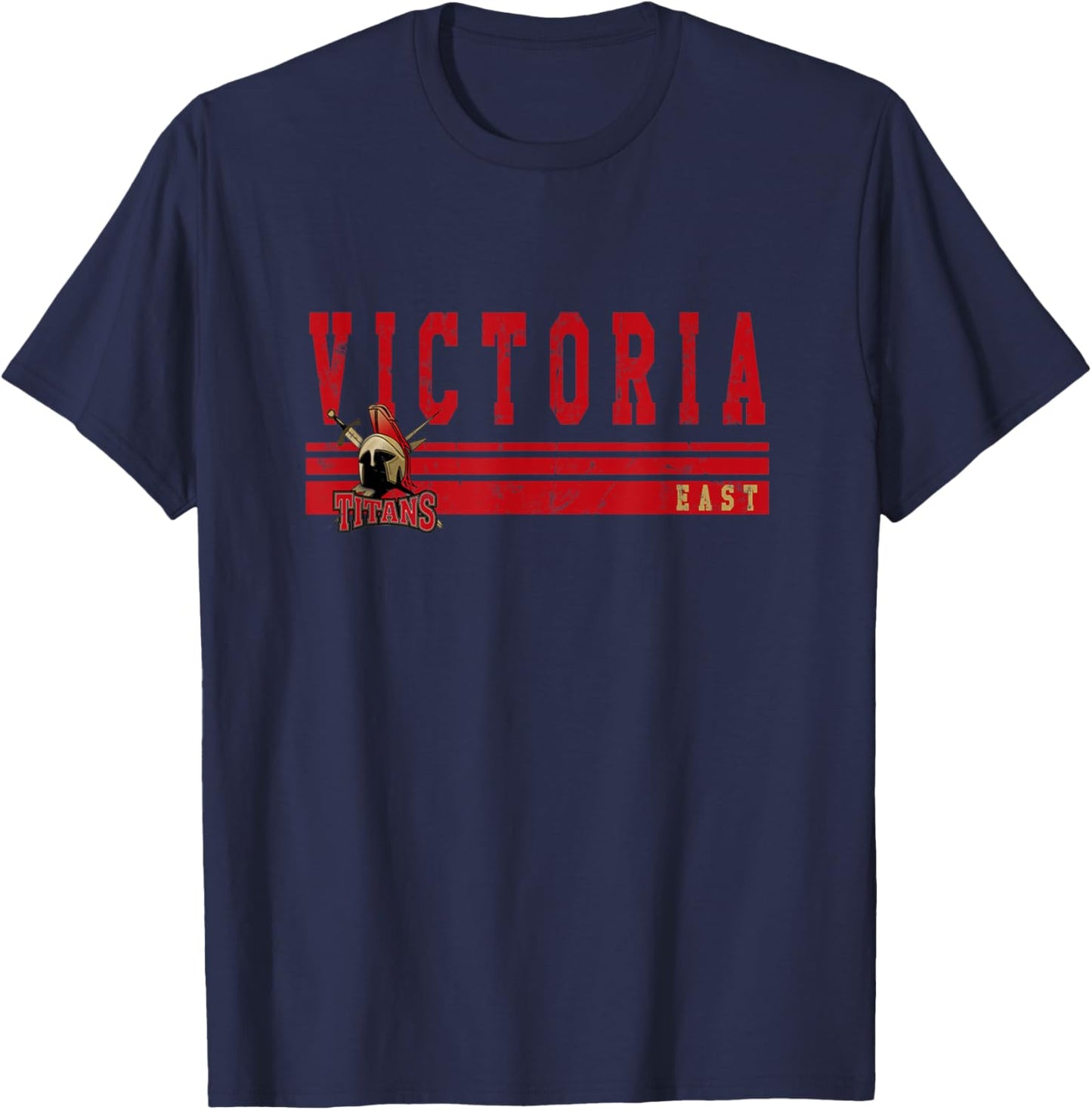 Victoria East High School Titians T-Shirt - T-Shirt | Navy