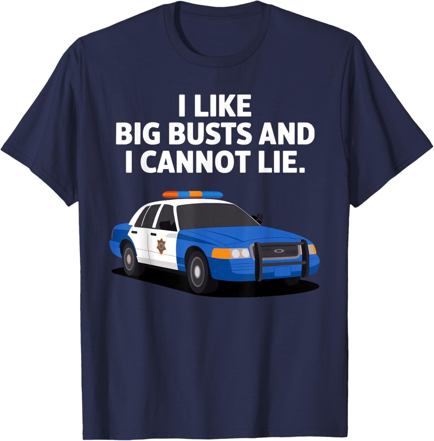 Funny Police Novelty Boys Policeman Police Officer T-Shirt - T-Shirt | Navy